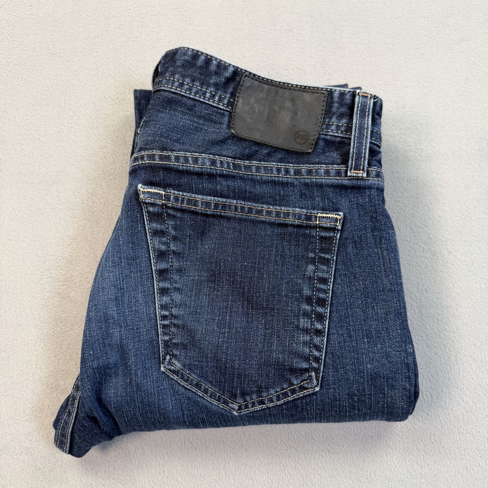 AG Adriano Goldschmied Tellis Jeans Mens 32x32 Blue Slim Tapered Stretch Denim